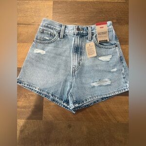 Levi's High Waisted Mom Shorts